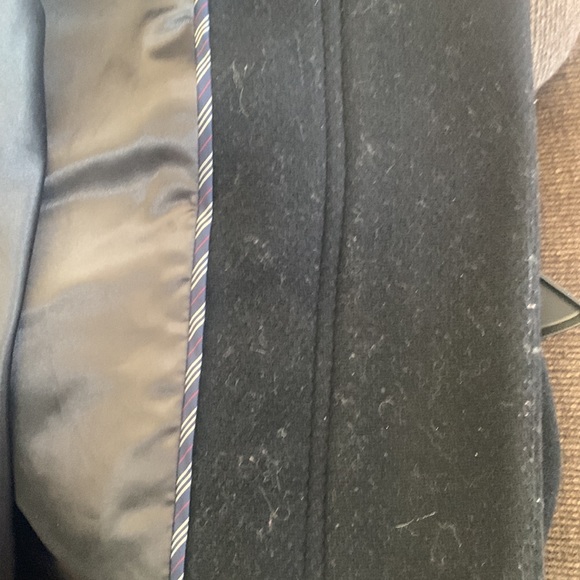 EUC jcrew 8/8P black Cocoon coat Italian stadium-cloth wool - Picture 8 of 15